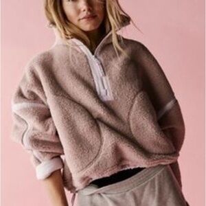 Free People Sold Out Mountain High Half Zip Fleece Jacket